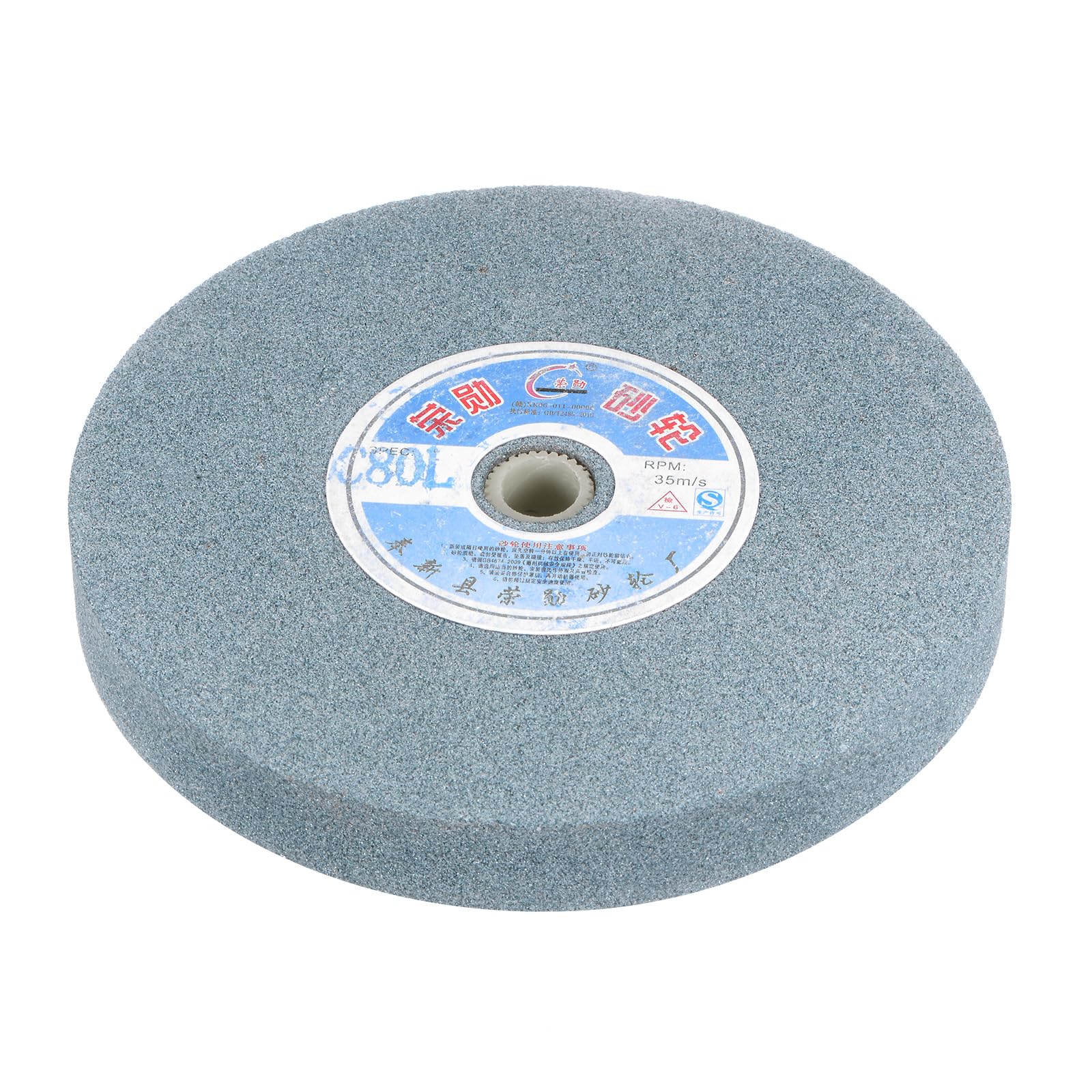 QUARKZMAN Meules d'Établi de 6 Pouces en Carbure de Silicium Vert GC 80 Grains, Meuleuse de Surface, Outils en Céramique