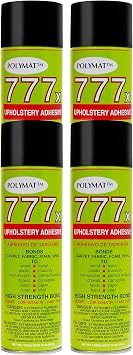 4 Cans of Polymat 777 Foam Speaker Box Carpet Car Auto Liner and Fabric Spray Glue Adhesive