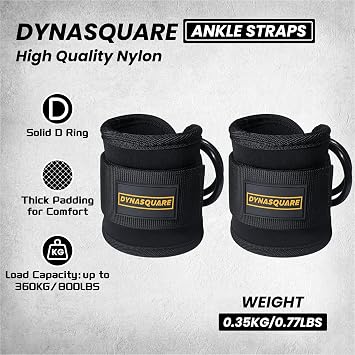 Cable Machine Attachments Set Combo, Heavy Duty Solid Steel LAT Pulldown Attachments with Exercise Handles & Ankle Straps, Home Gym Machine Accessories
