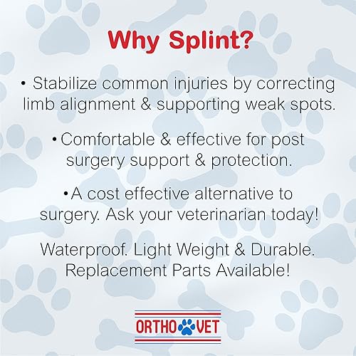 Miniatura 5 de Soporte estándar de pierna delantera para perros con lesiones, artritis o prevención de lamer, protección poscirugía duradera y ligera para