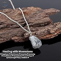 Vista 47 de Raw Gemstone Necklace Birthstones 1 Silver