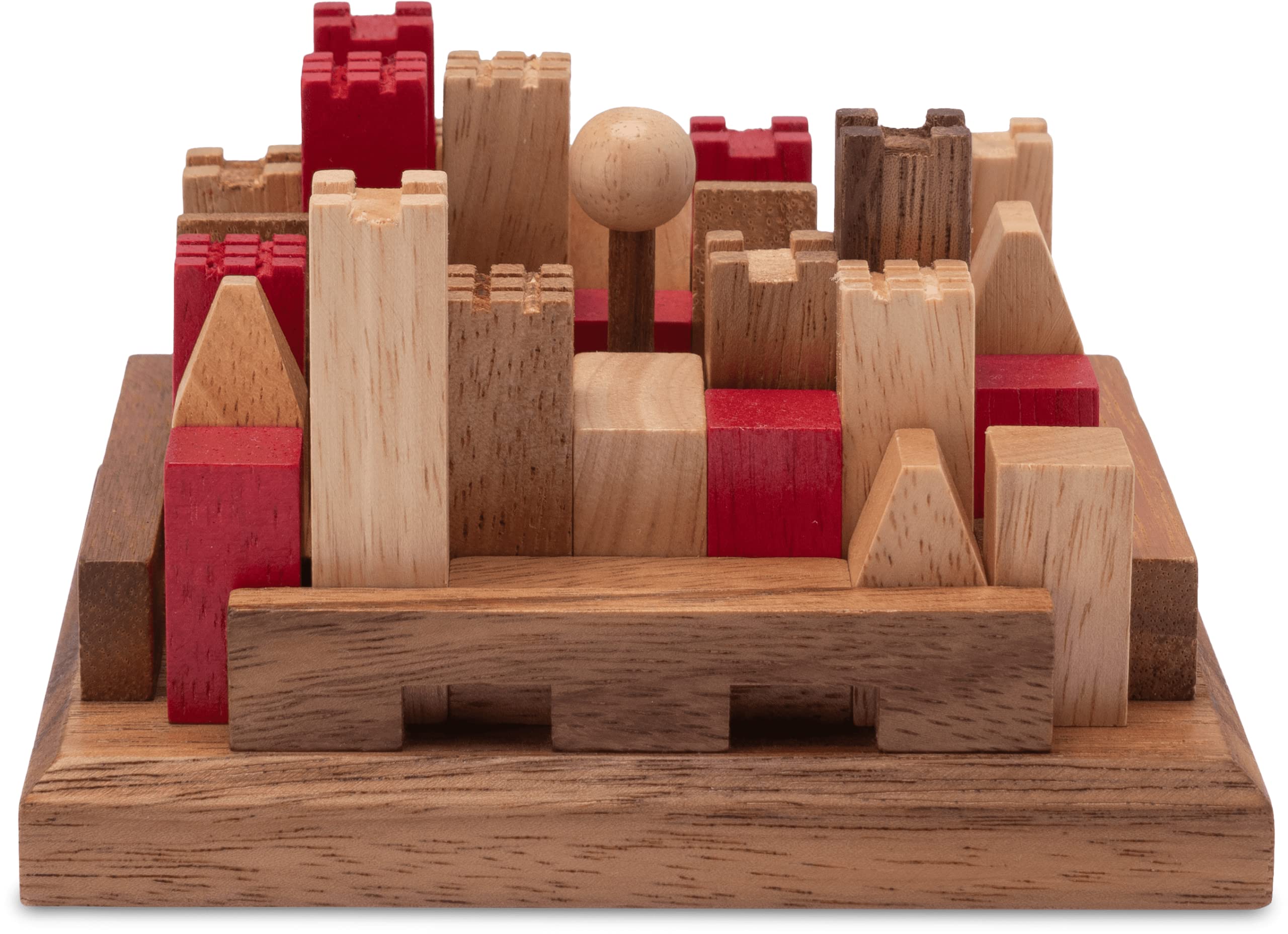 Logoplay Castillo - Rompecabezas 3D De Madera Con 13 Variantes De Juego, Juego De Ingenio Para 1 Jugador A Partir De 6 Años