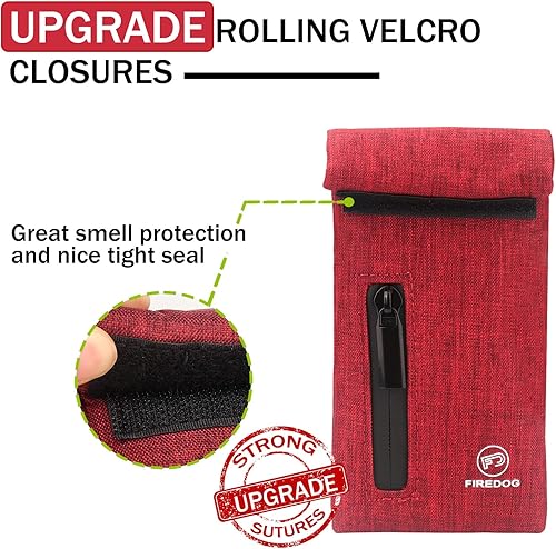 Miniatura 3 de FIREDOG Bolsas a prueba de olores, bolsa con forro de carbono a prueba de olores para perros, probada de 3 x 6 pulgadas, bolsillo de almacenamiento