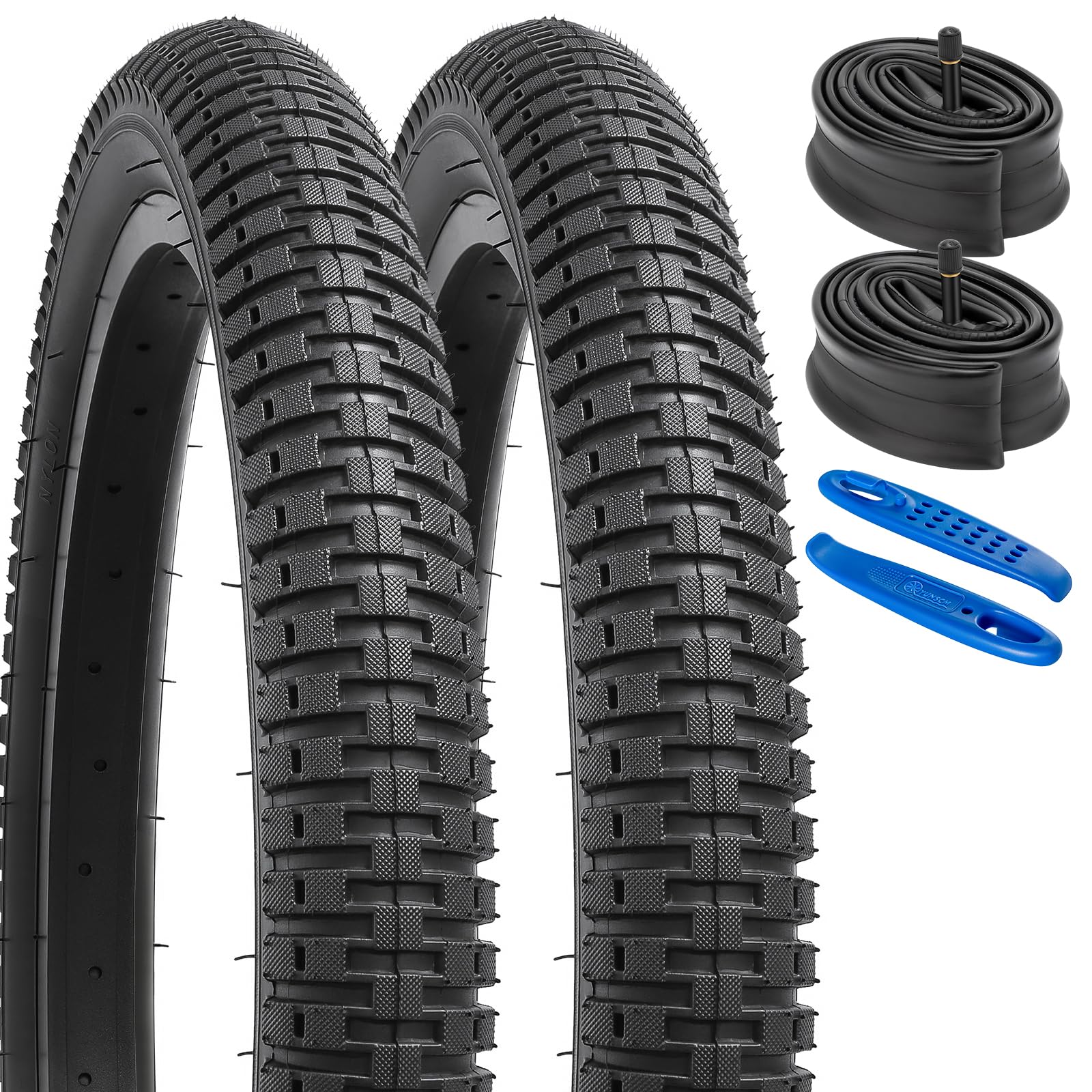 Amazon | YunSCM 2本セット,20 2.125 タイヤ,20x2.125 57-406 自転車