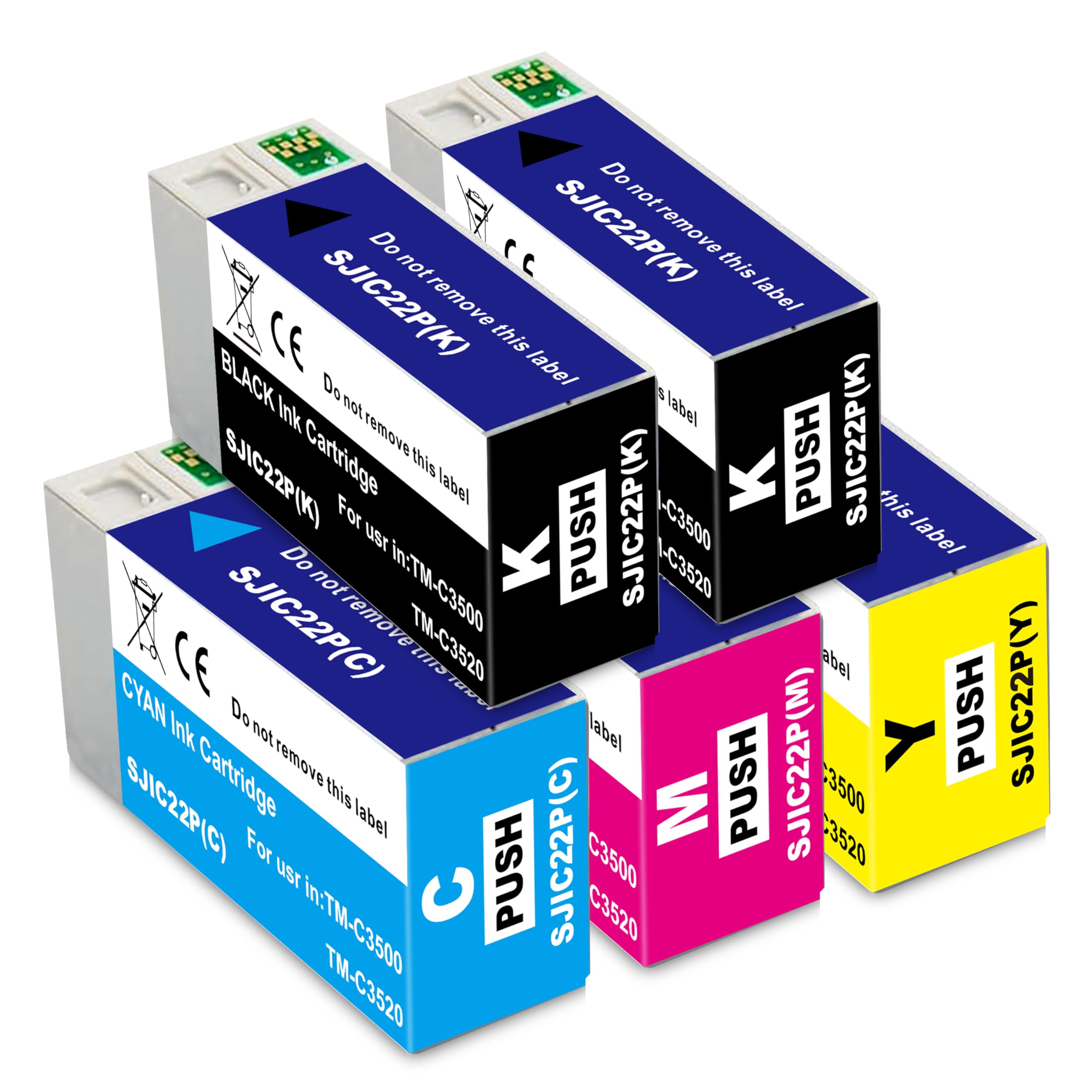 SJIC22P Cartucce d'inchiostro Pigment Rigenerato per epson SJIC22P per Epson SJIC22P Cartuccia d'inchiostro Sostituzione per Epson TM-C3500 Color Works C3500 C3510 C35200 SJIC22P Cartucce d'inchiostro Pigment Rigenerato per epson SJIC22P per Epson SJIC22P Cartuccia d'inchiostro Sostituzione per Epson TM-C3500 Color Works C3500 C3510 C35200