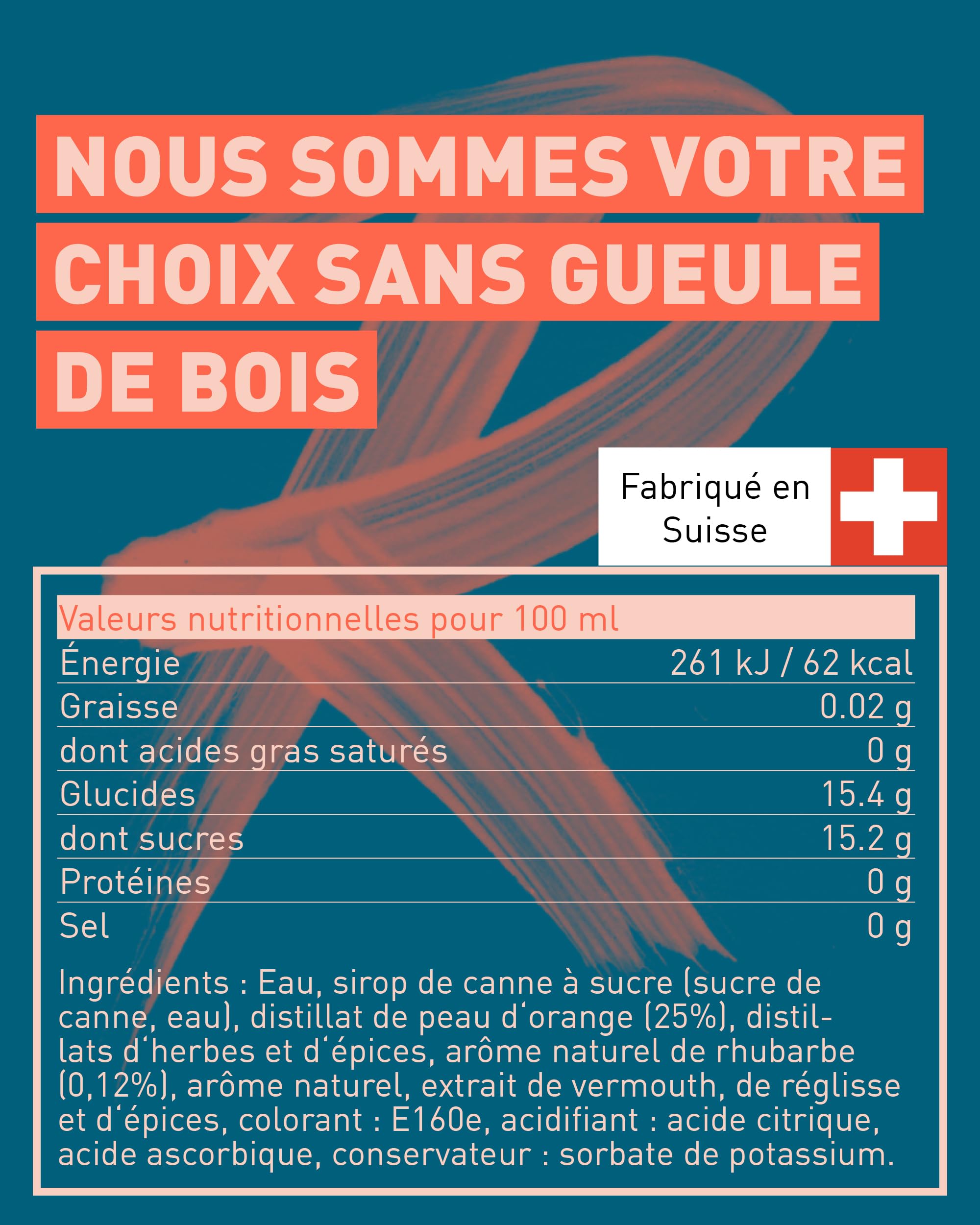 REBELS 0.0% Dolce Spritz Sans Alcool | Distillé deux fois pour un arôme intense | Goût primé | Végan | Botaniques naturels | À mixer pour un cocktail sans alcool | Boisson sans alcool 500ml