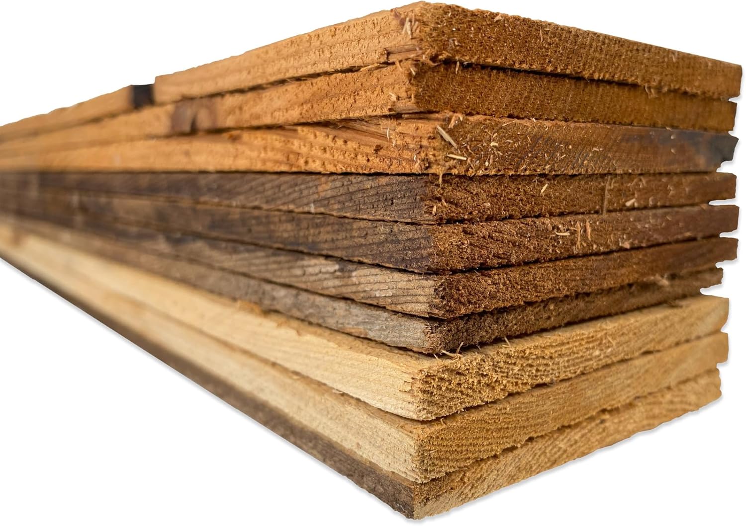 BarnwoodUSA Aged Wood Bundle, Pack of 10, 16 Inches – Unfinished Wooden Planks for Arts, Crafts, DIY Projects, and Home or School Decorations