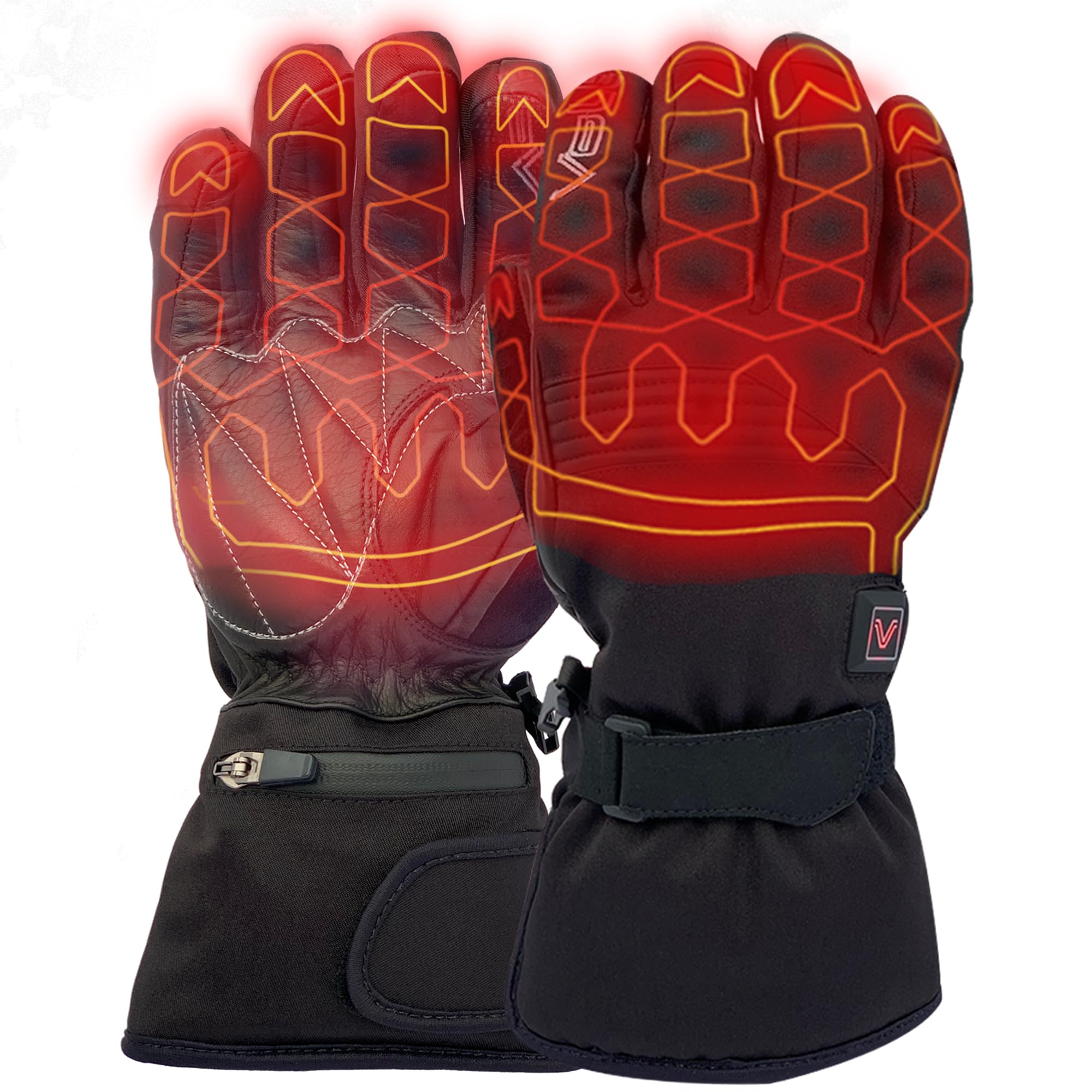 Volt Resistance Frostie Heated Gloves - Rechargeable Warming Gloves for Men and Women - Battery Operated, 4 Heat Settings, Waterproof - Perfect for Dog Walking, Cycling, and Snow Sports - XX-Large