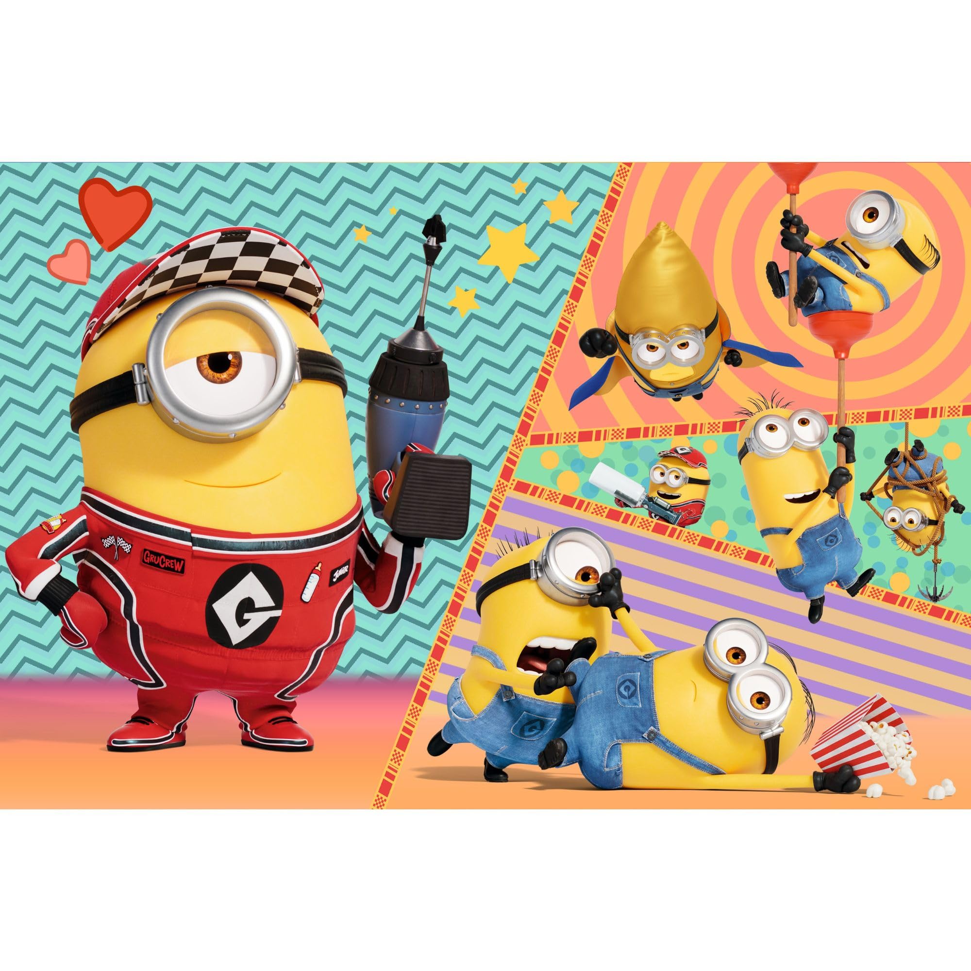 Trefl - Despicable Me 4, Wesołe Minionki - Puzzle 60 Elementów - Kolorowe Puzzle z Bohaterami Bajki, Kreatywna Rozrywka, Zabawa dla Dzieci od 4 lat