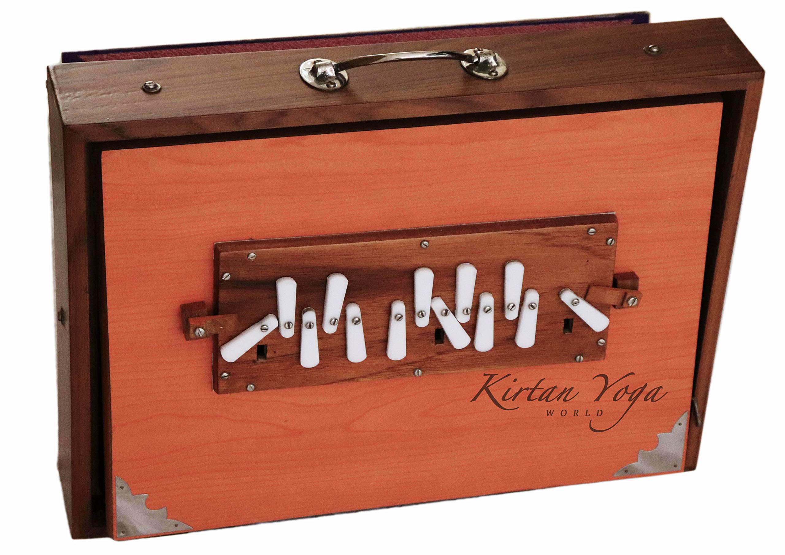 Shruti Box Raga Standard, modello professionale, legno Kail, scala da DO a DO (DO3 a DO4), 39 x 30 x 8.5 cm, peso 3.5 Kg, accordatura 440Hz (432Hz su richiesta)