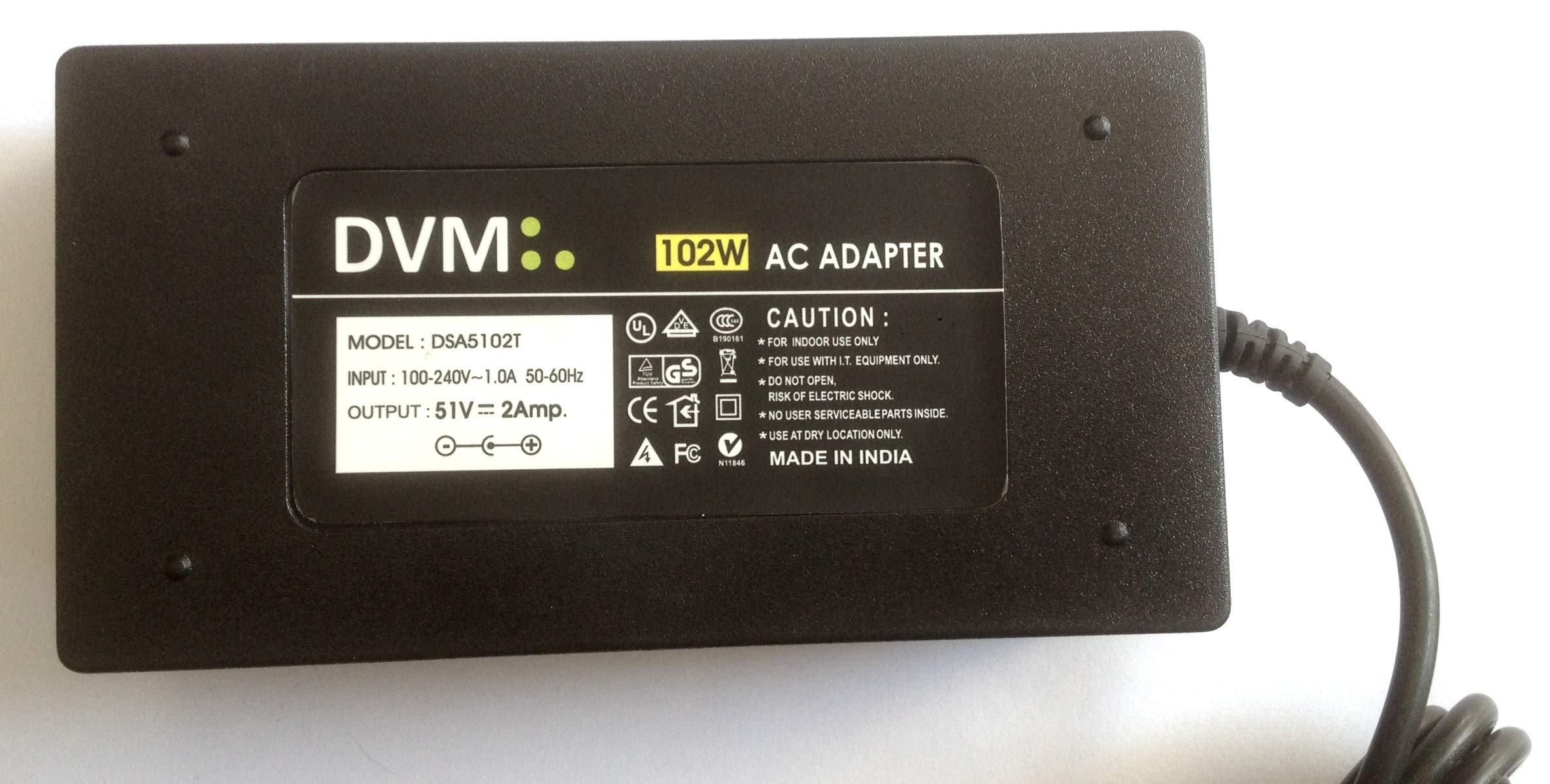 Power Supply Switching Adapter 51V 2.0A 102watt (Also Compatible to 1A)