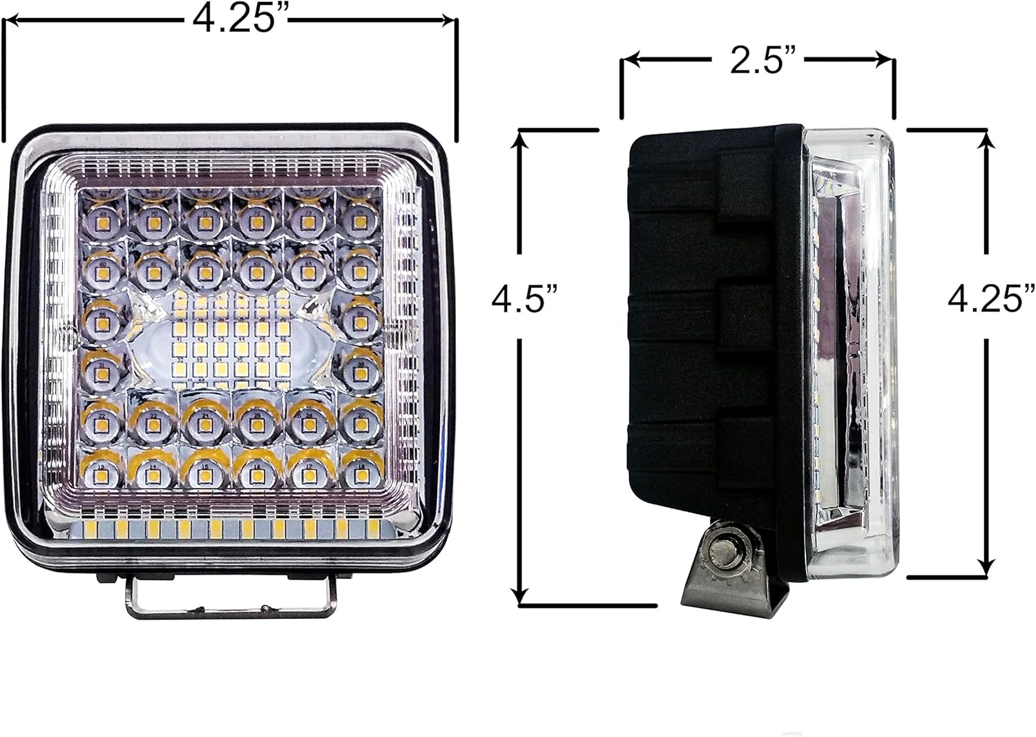 4" High Output 360° LED Work light Driving Offroad Truck Trailer Tractor Heavy Equipment SUV Combo Beam 12v 32v