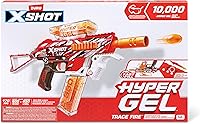 Vista 2 de XSHOT Hyper Gel Trace Fire Blaster, Semi y Totalmente Automático Gel Blaster y 10,000 Gellets, Tolva de Capacidad 600 y Cargador de Capacidad 850