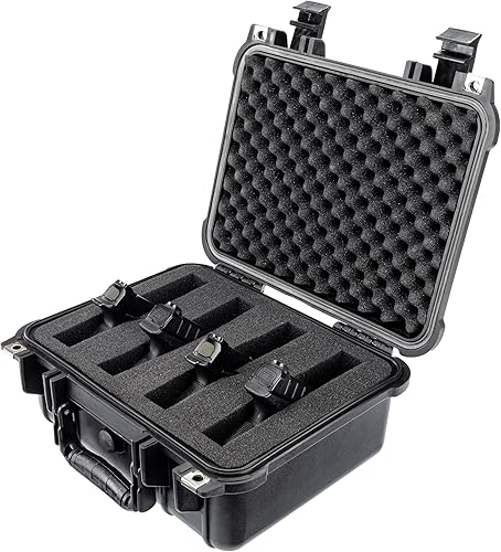 Miniatura 2 de Eylar Estuche rígido táctico para pistola a prueba de agua y golpes con espuma aprobada por la TSA de 13.37 pulgadas, 11.62 pulgadas, 6 pulgadas,