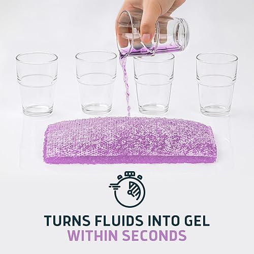 Miniatura 7 de Lunderg Forros para cómodas con almohadillas absorbentes perfumadas de lavanda, paquete económico de grado médico, 150 unidades, ajuste universal,