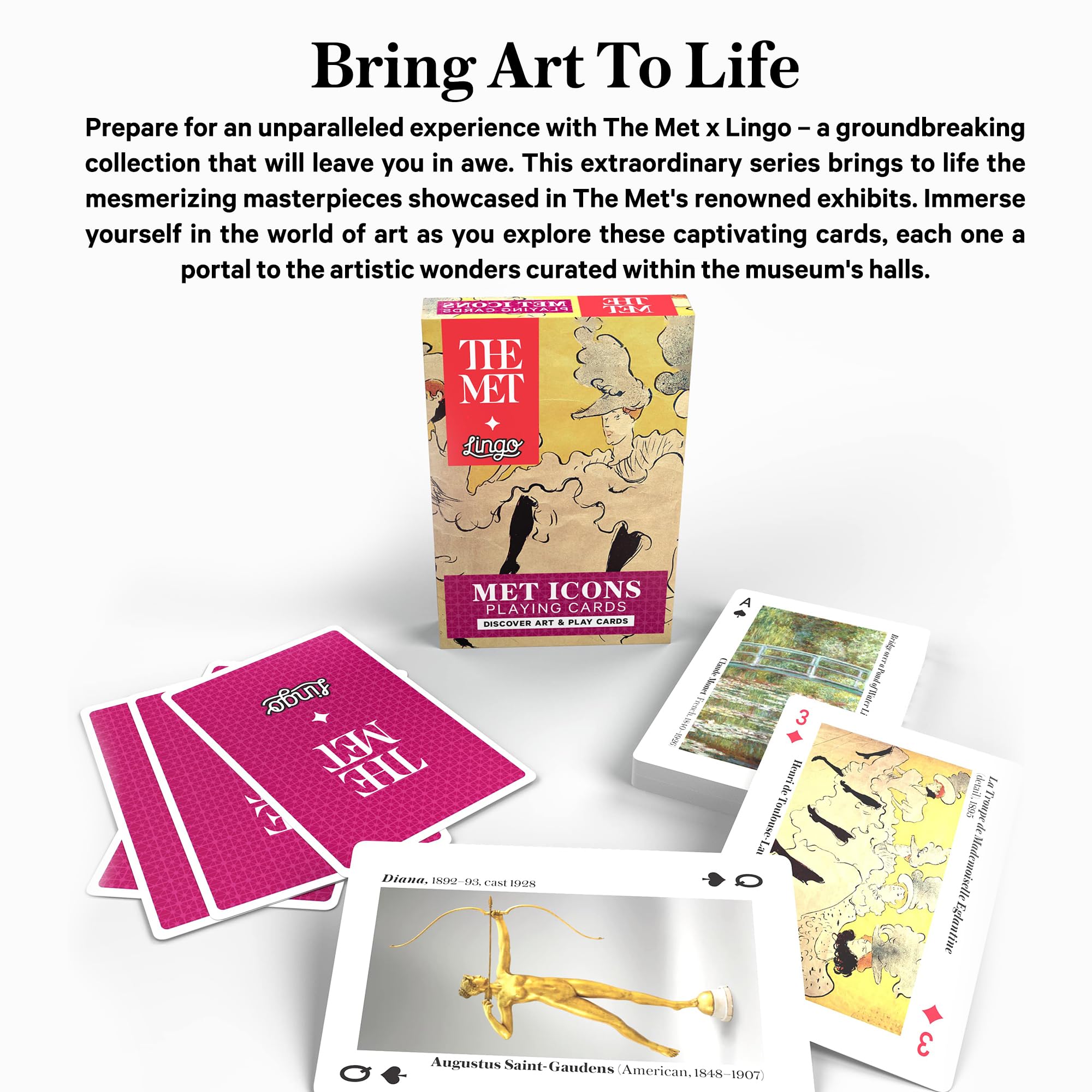Amazon.com: Lingo Met Icons Playing Cards - The Metropolitan