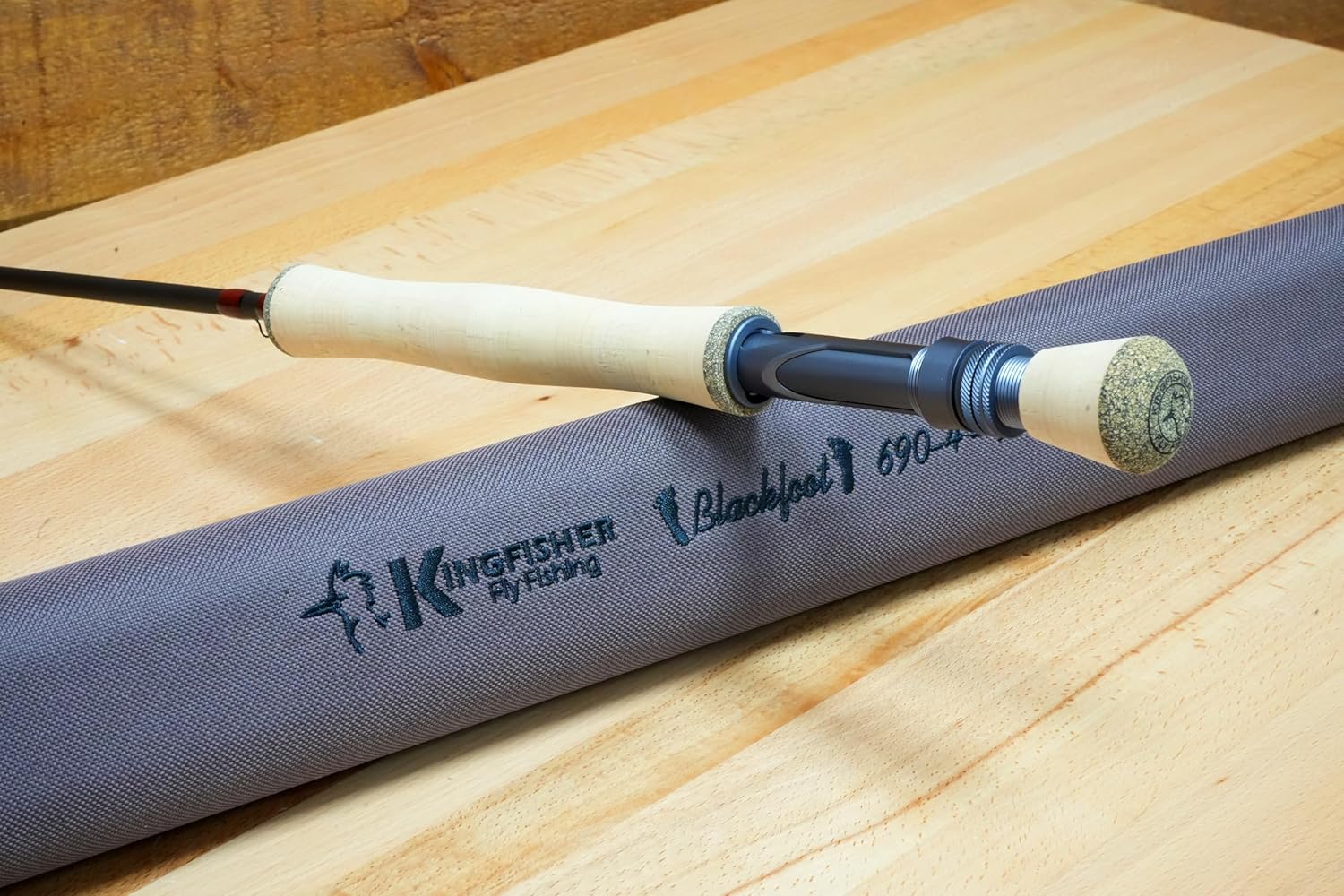 Kingfisher Fly Fishing Blackfoot Streamer Fly Rod 4 Piece - Comes with an Extra tip and Travel Tube