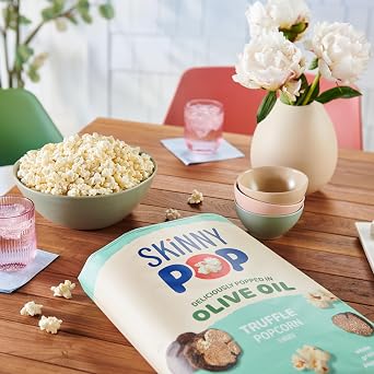 SKINNYPOP Olive Oil Truffle Flavored, Gluten Free Popcorn Bag, 7.5 oz