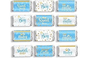 Blue Candy Wrappers For Boy Baby Shower