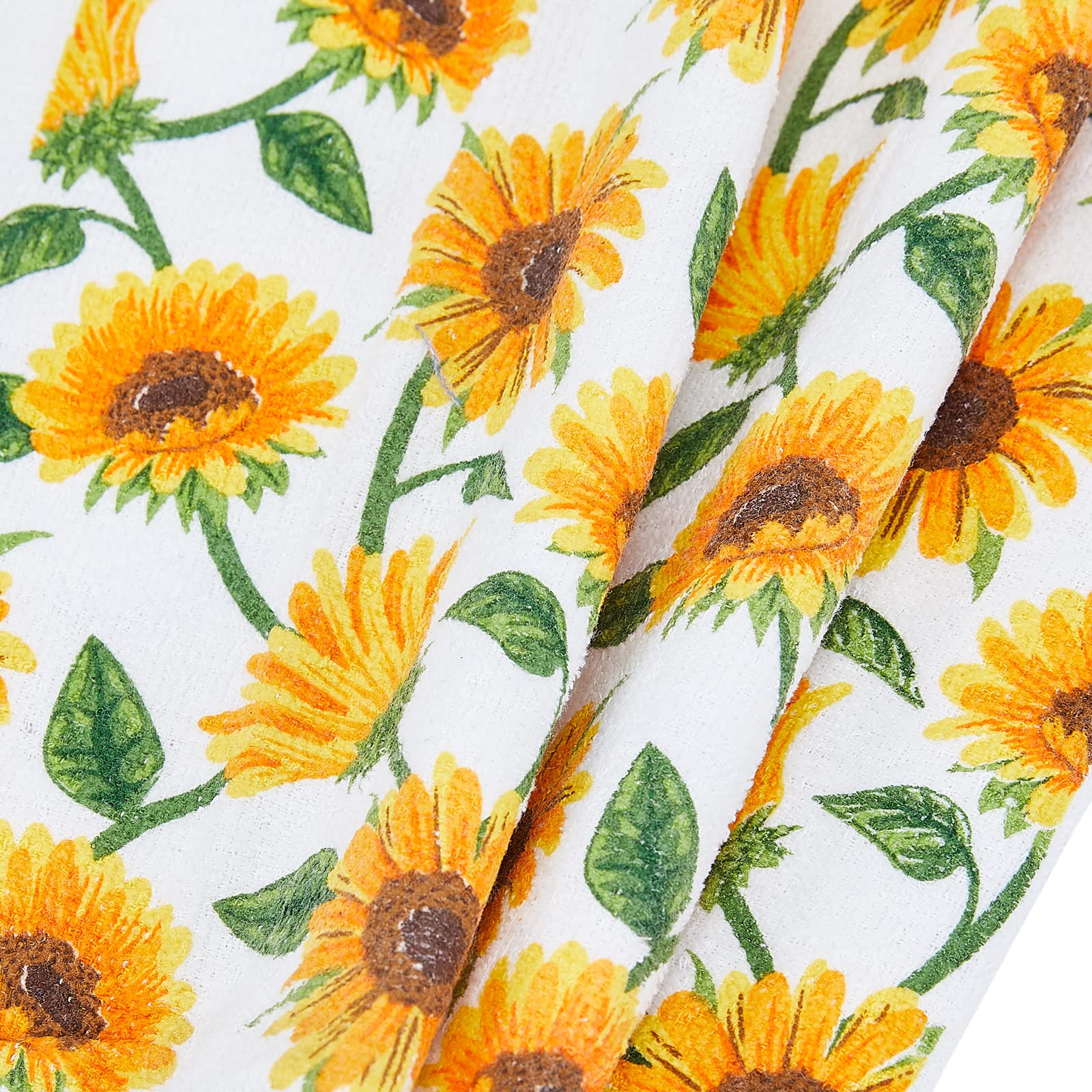 Juego de manoplas de horno y agarraderas, 100% algodón, perfecto para regalo, hornear y cocinar todos los días, duradero, resistente al calor, para cocina y lavable a máquina (3 piezas, girasol)