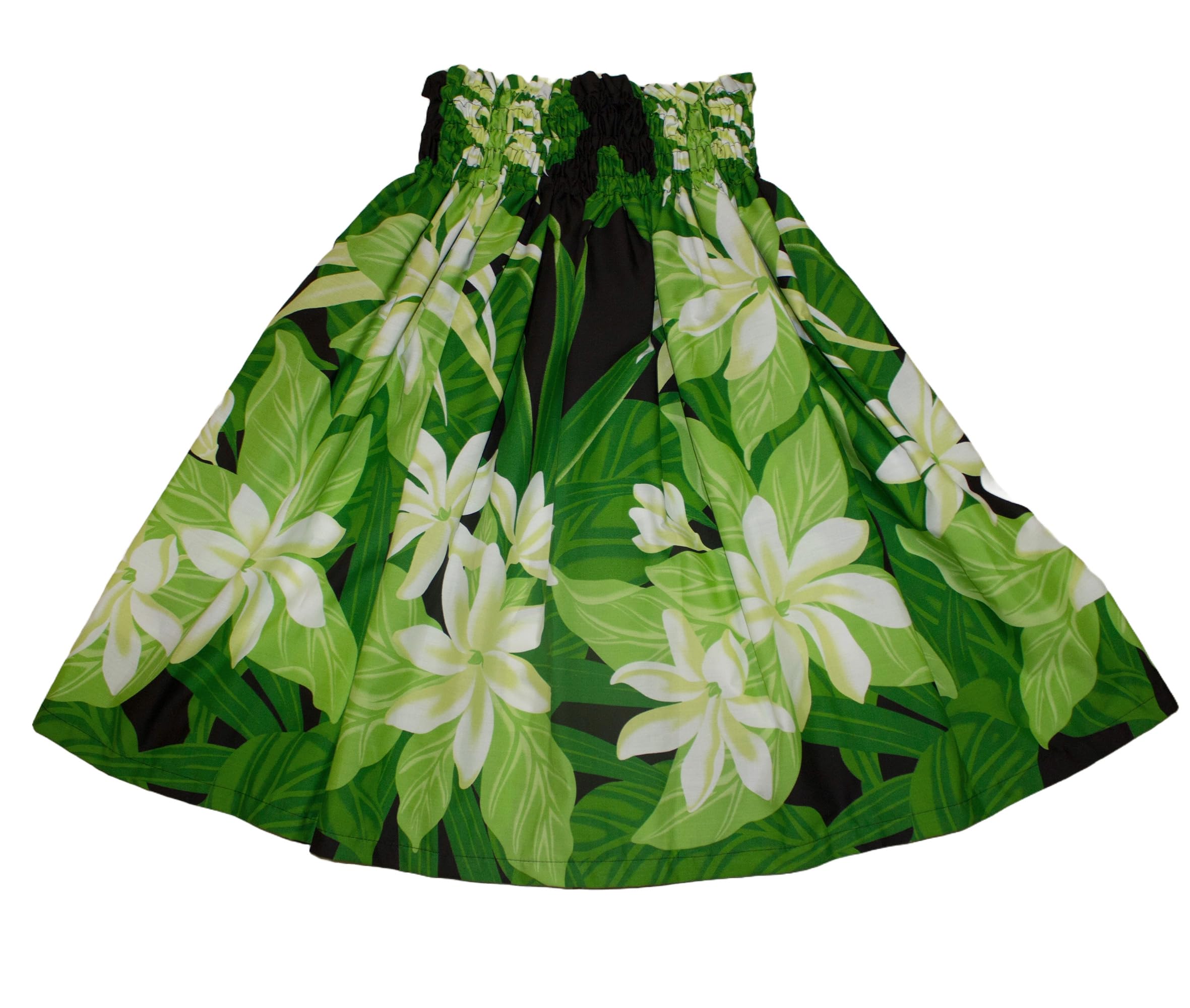 Rainview Creations Hawaiian Youth Girls Hula Pa'u Skirt, Hawaii Tropical Flower Hula Dancer Skirts for 8 to 12 Years Old Girl (US, Alpha, One Size, Regular, Green)