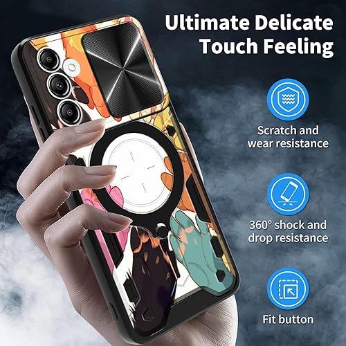 Vista 177 de Funda protectora híbrida para Samsung Galaxy A53 5G de 6.5 pulgadas y anillo giratorio de 360 grados, función atril, híbrida, de doble capa