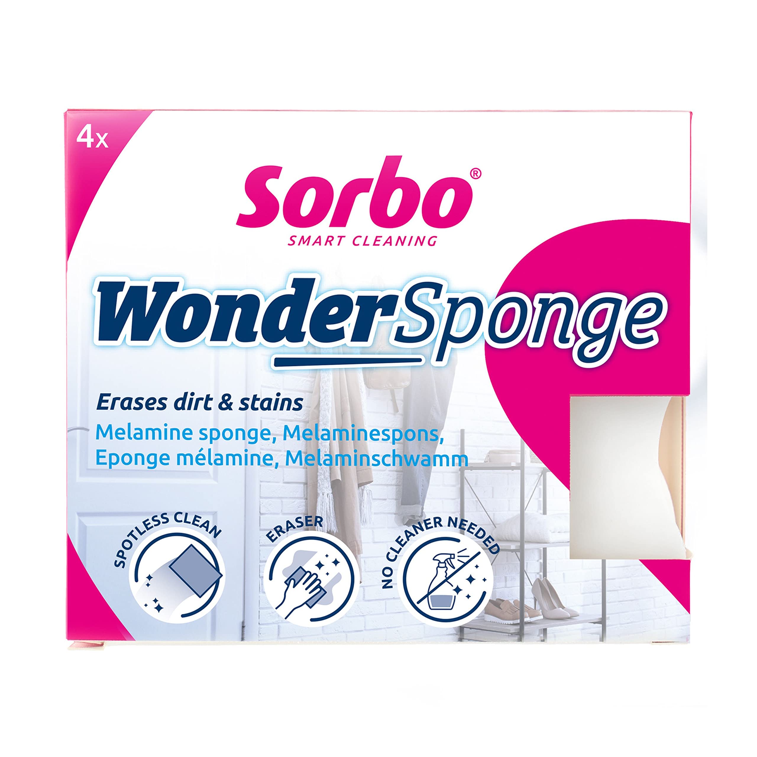 Sorbo Pack Of 4 Wonder Sponges from B&Q