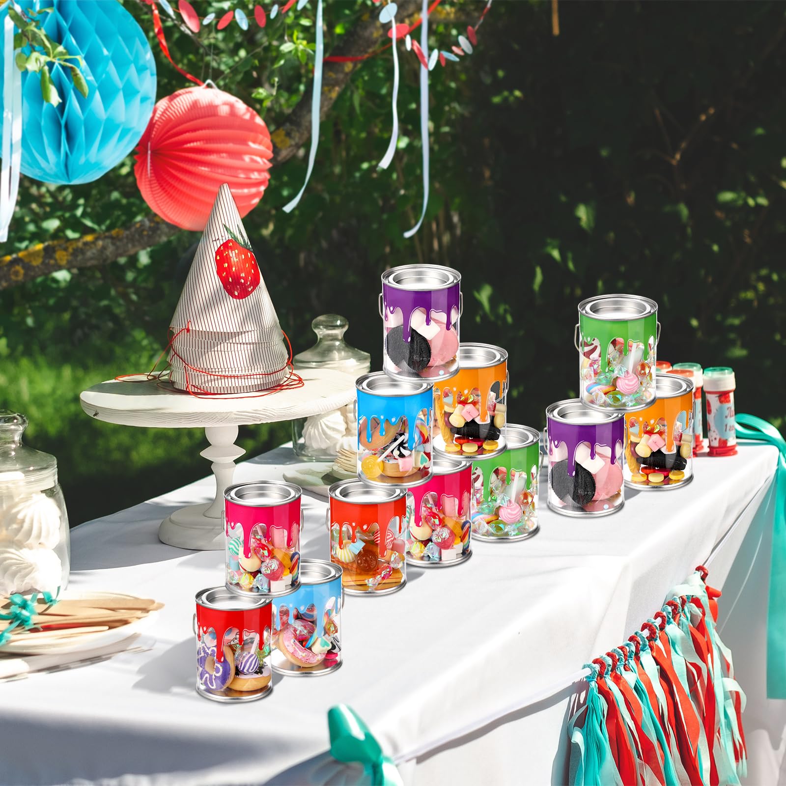 Art Paint Party Favors - 16 Empty Paint Cans -6