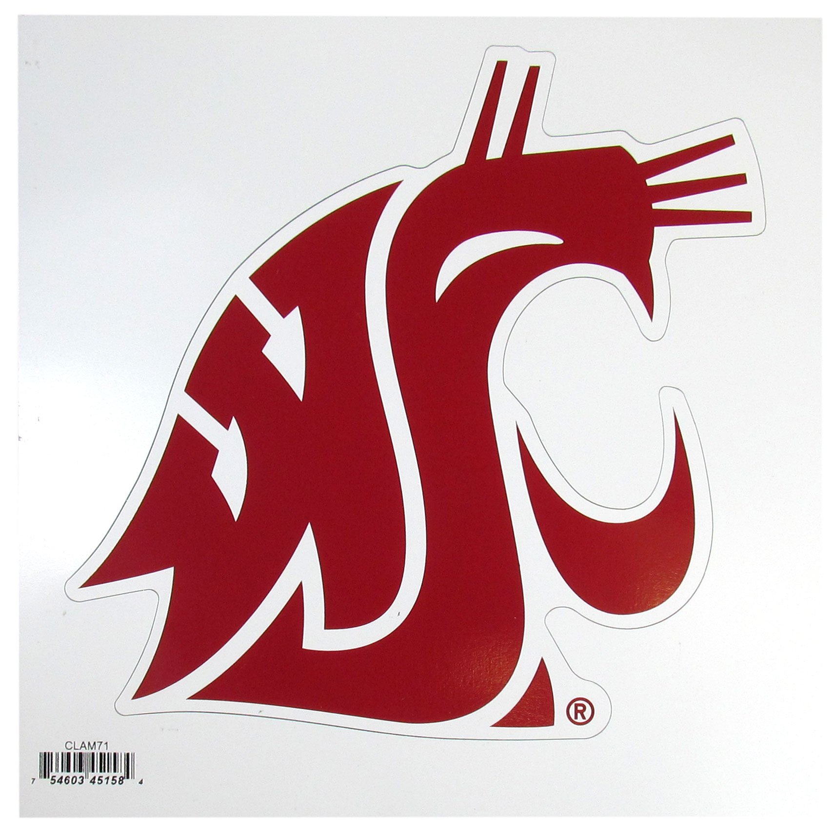 NCAA Siskiyou Sports Fan Shop Washington State Cougars Logo Magnets 8 inch sheet Team Color