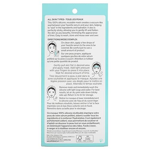 Miniatura 13 de Pacifica Mascarilla reutilizable para cejas: parche antiarrugas de frente 100% silicona para levantar cejas, almohadilla antiarrugas reutilizable