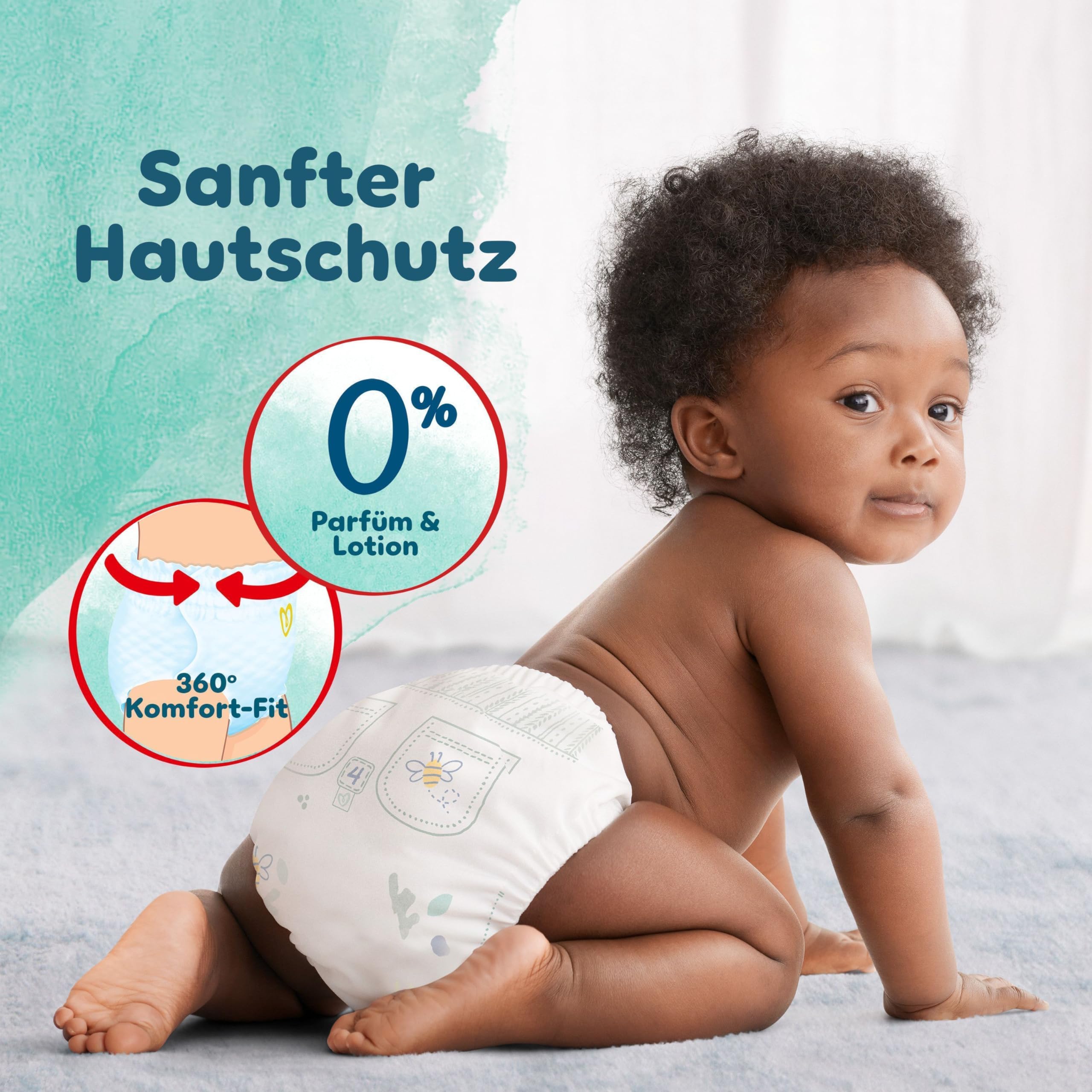 Pampers Harmonie Pants Größe 5 144 Windeln 12kg-17kg 360° Komfort-Fit