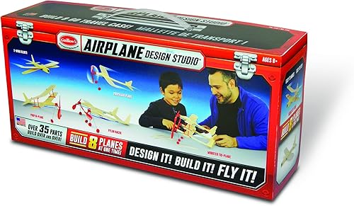 Miniatura 1 de Guillow's Estudio de diseño de aviones con kit de construcción de estuche de viaje