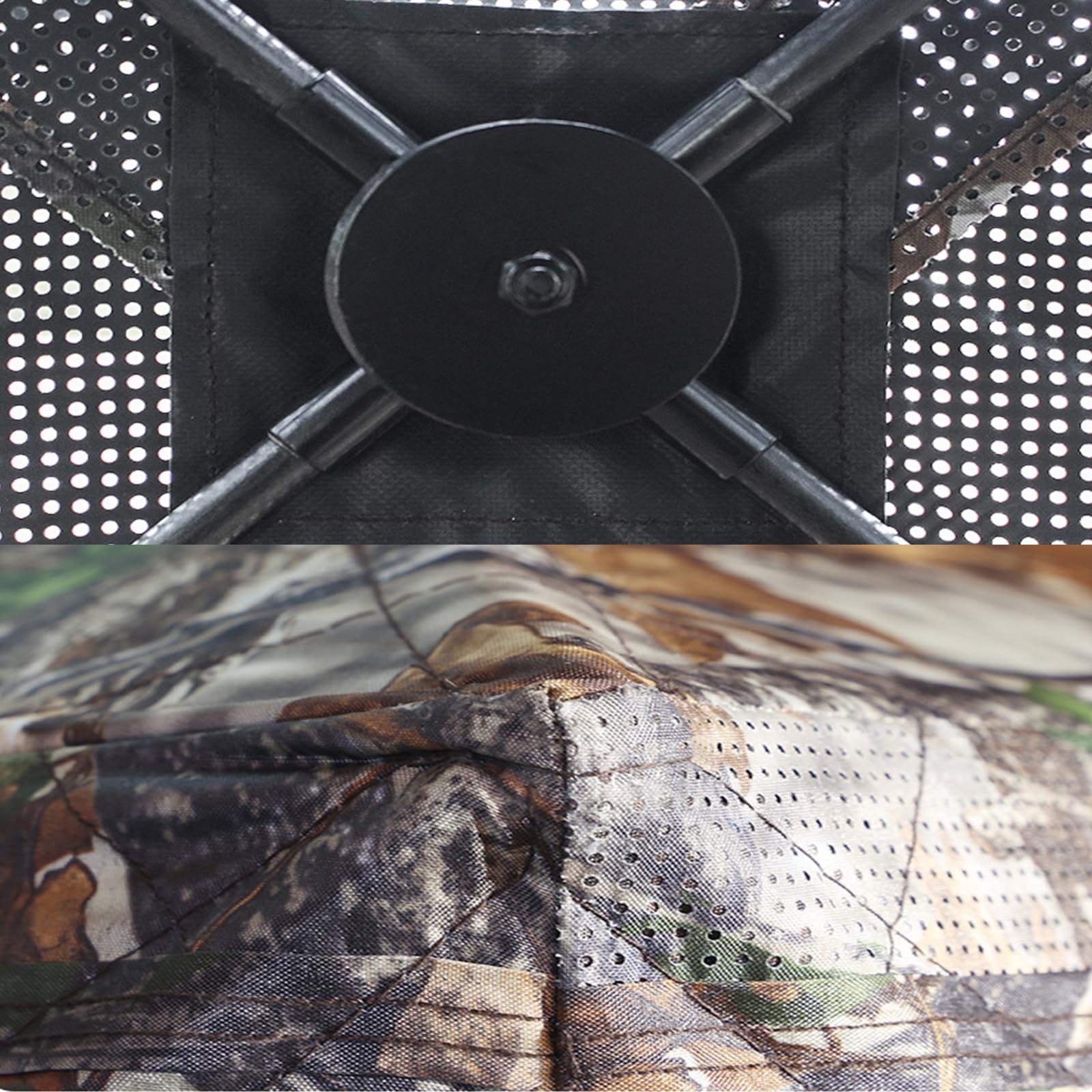 Tenda da Caccia con visibilità a 270° E Finestre Scorrevoli, Tenda da Terra Pop-up per 2-3 Persone per La Caccia a Cervi E Tacchini, Tenda da Caccia Portatile E Resistente