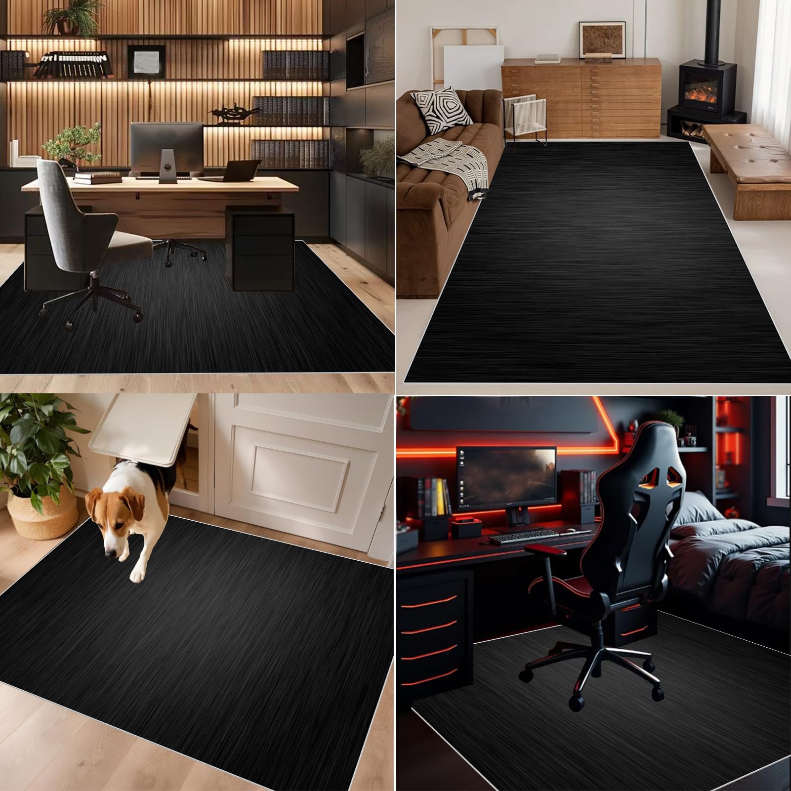 Bodenschutzmatte Bürostuhl, Unterlage Schreibtischstuhl, Bürostuhl Teppich Unterlage, Gaming Stuhl Unterlage, Gaming Bürostuhl Stuhlmatten, Bürostuhlmatte für Hartholzböden 180 x 200 cm