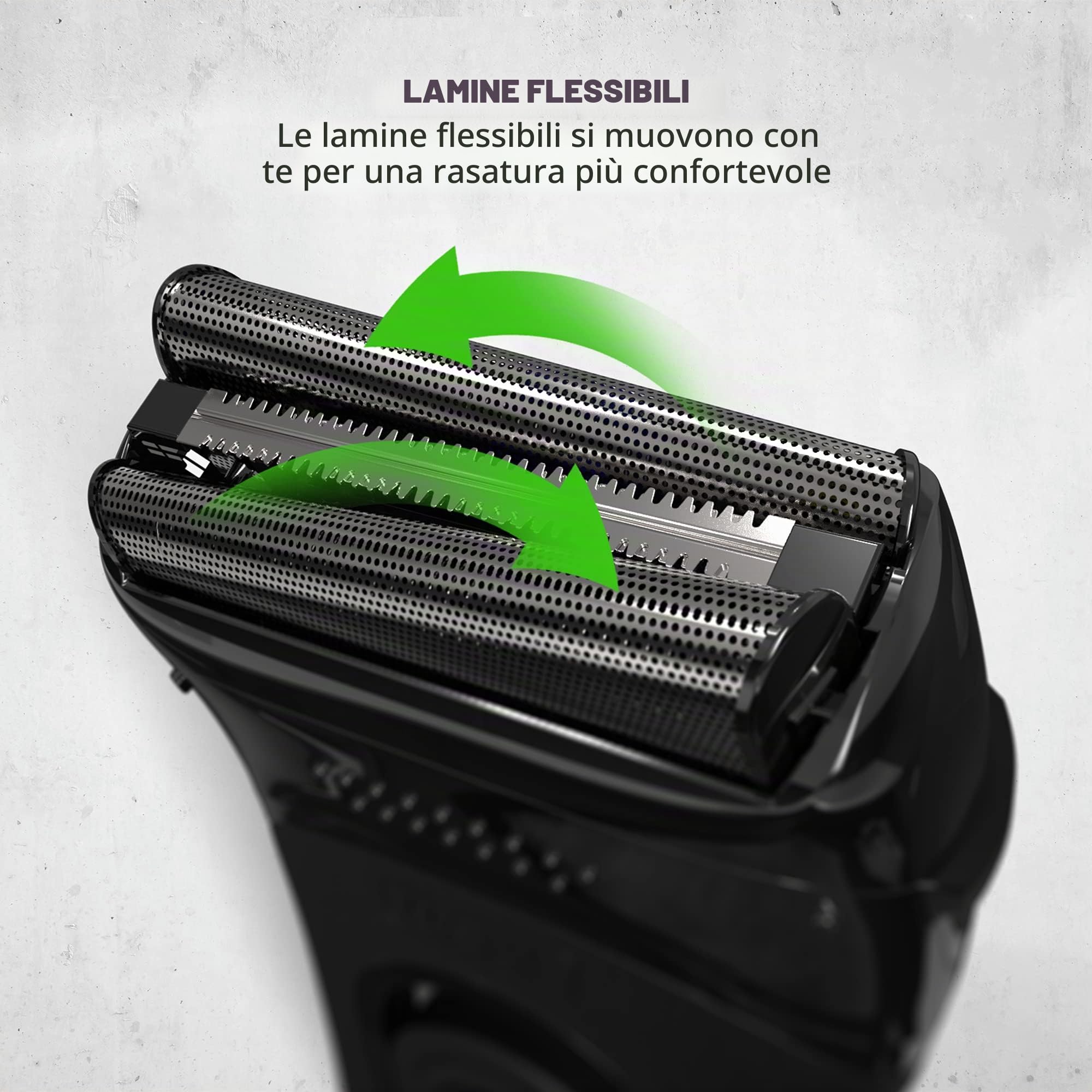 Wahl Li - Rasoio da viaggio compatto, rasoio elettrico da uomo, testina lavabile, facile da pulire, fogli flessibili, taglio stretto, piccoli rasoi da viaggio