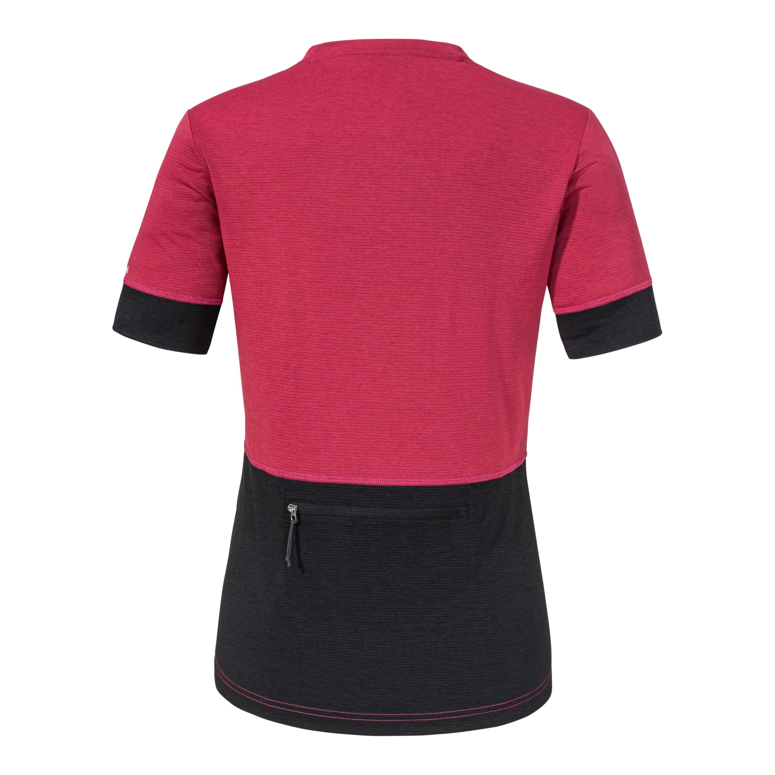 Schöffel Shirt Style Pinega Wms Maglia da Ciclismo, Merlot, 42 Donna