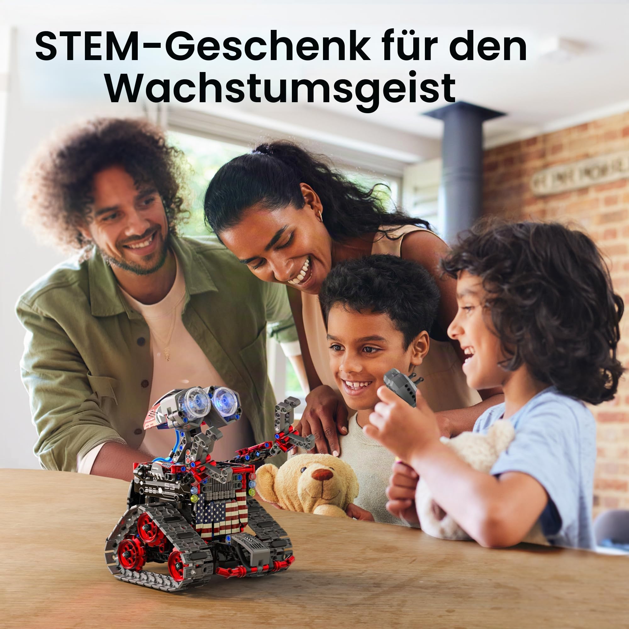 Sillbird Ferngesteuerte Roboter für Kinder, RC-Robotik, 4-in-1, Konstruktionsspielzeug mit kreativer Programmierung, Geschenkideen für Jungen und Mädchen im Alter von 8 bis 12 Jahren