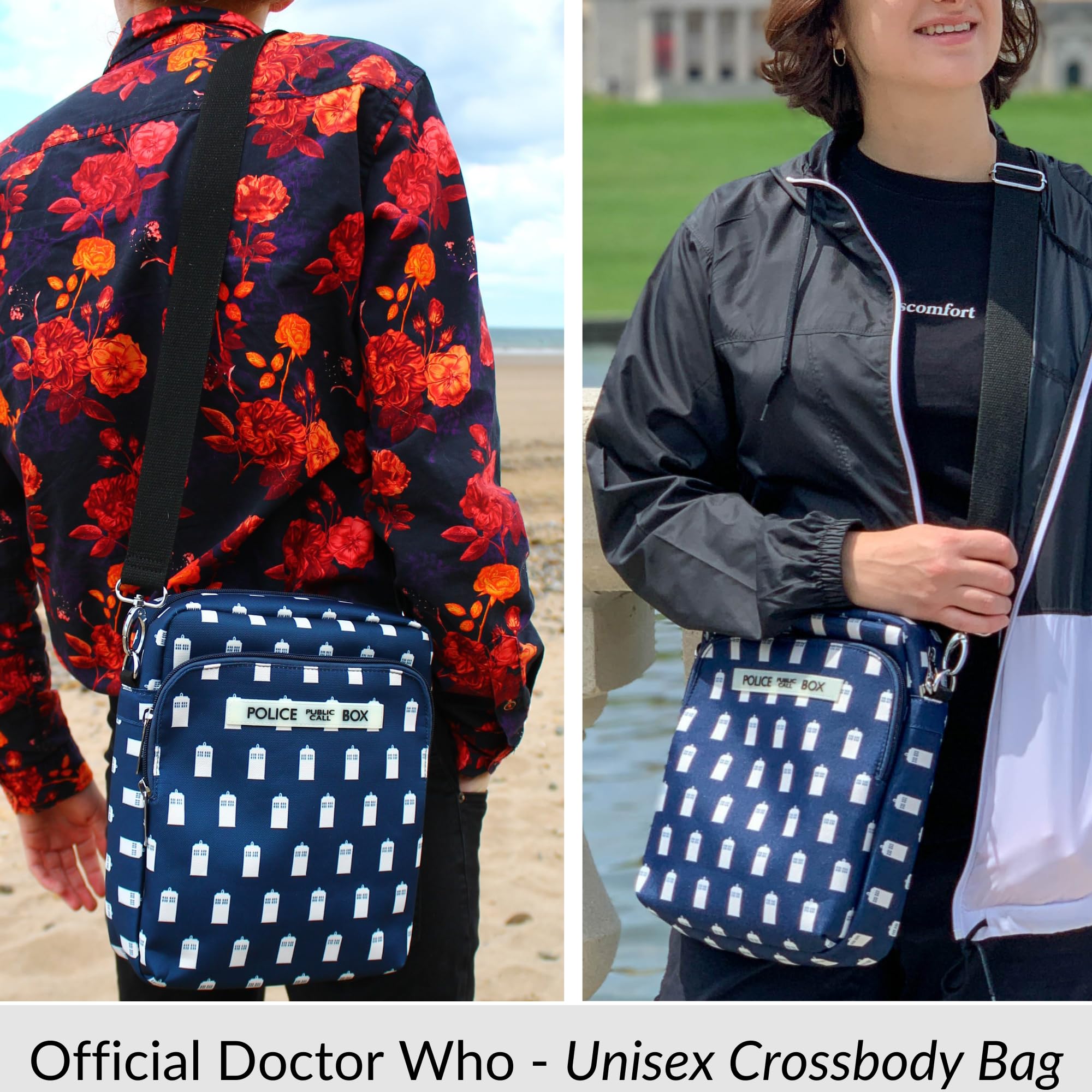 DOCTOR WHO Sac Bandoulière TARDIS - Docteur Who Officiel Sac Messenger