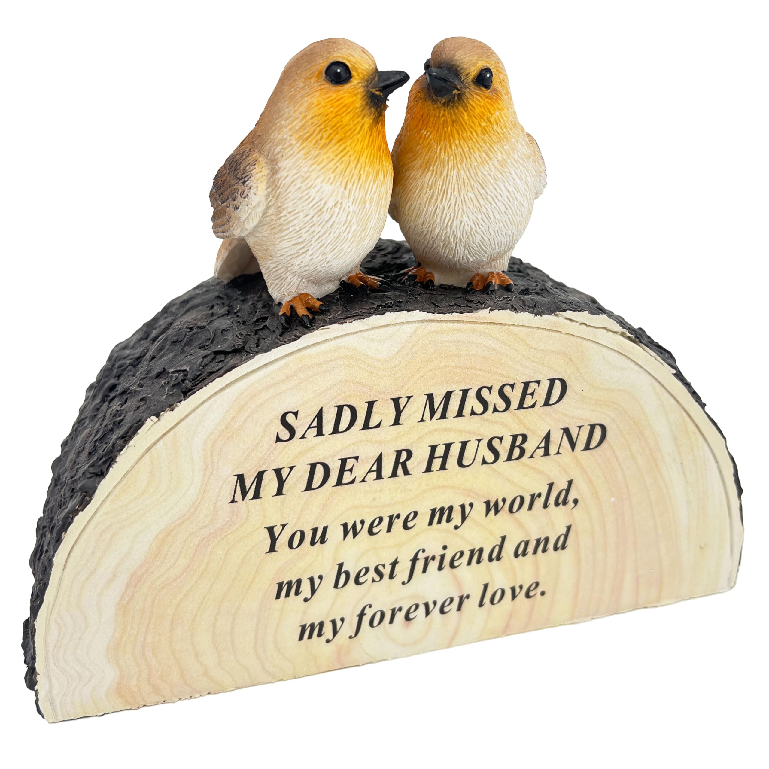 Angraves Brown Special Husband Graveside Memorial Robin Bird Grave Plaque Ornament Decoration Sadly Missed