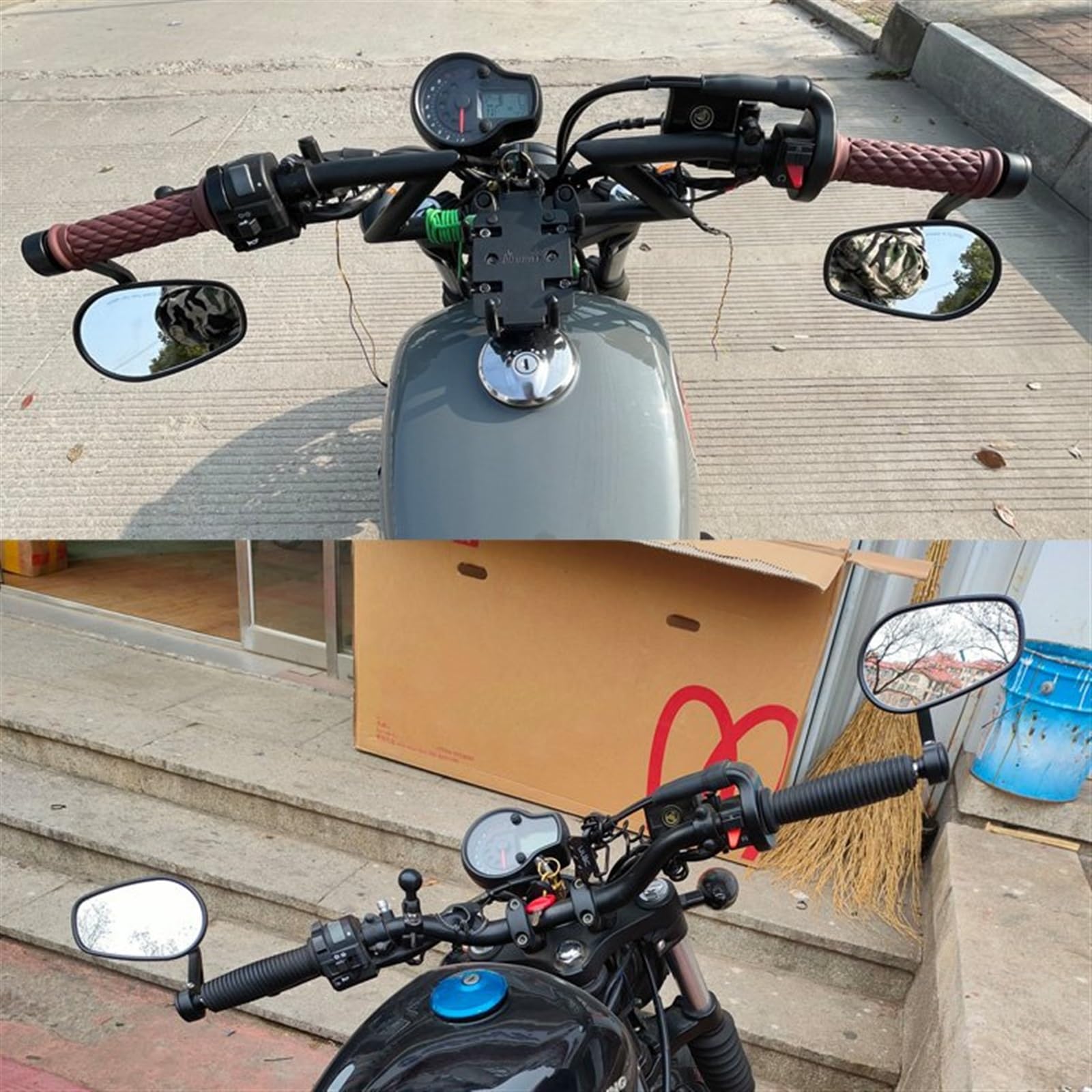 バイクサイドミラーアルミリアビューサイドミラーオートバイ