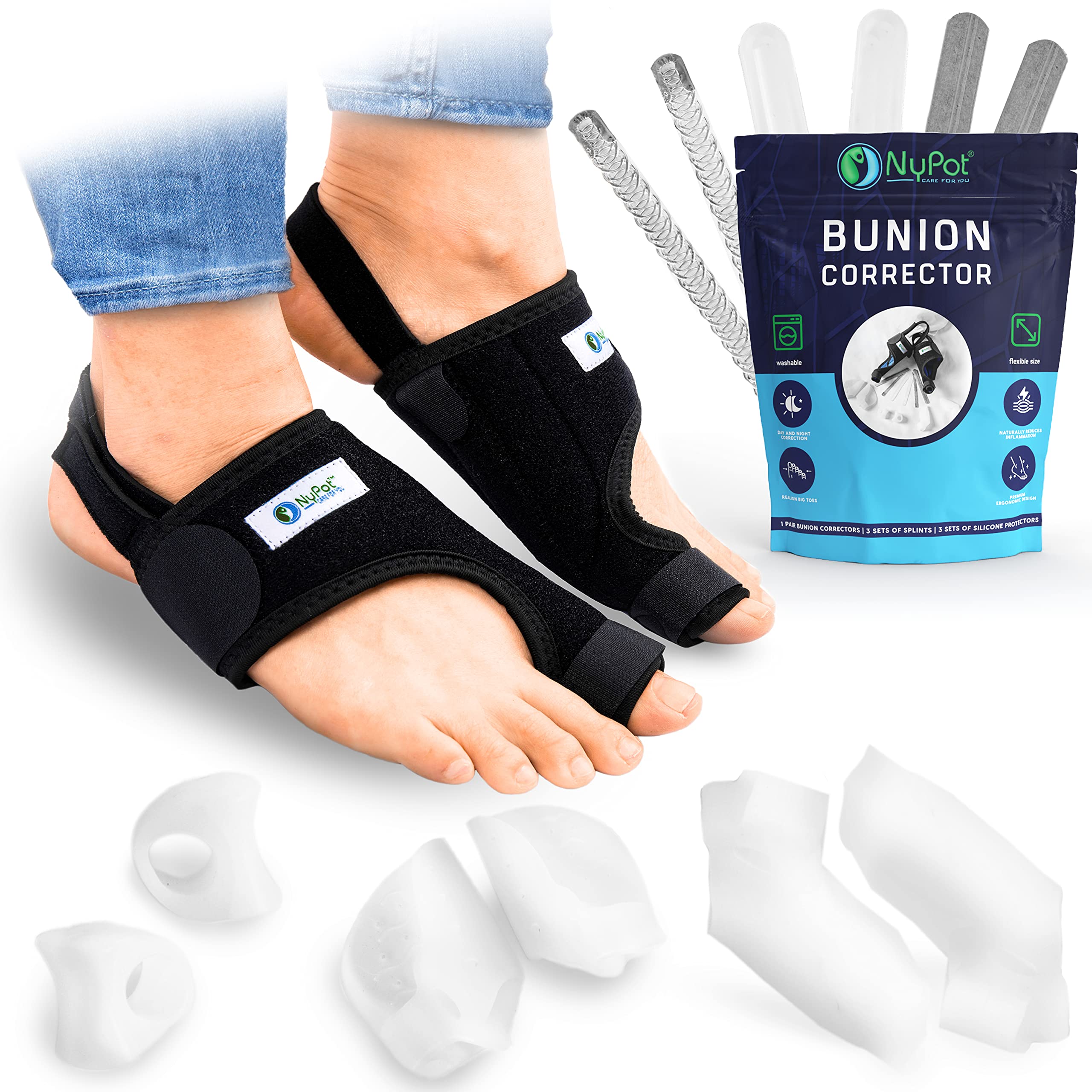 NYPOT Bunion Corrector for Women & Men Premium Bunion Splint and Big