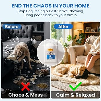 120 Day Dog Calming Pheromone Diffuser Kit, 2 Diffusers 4 Refills
