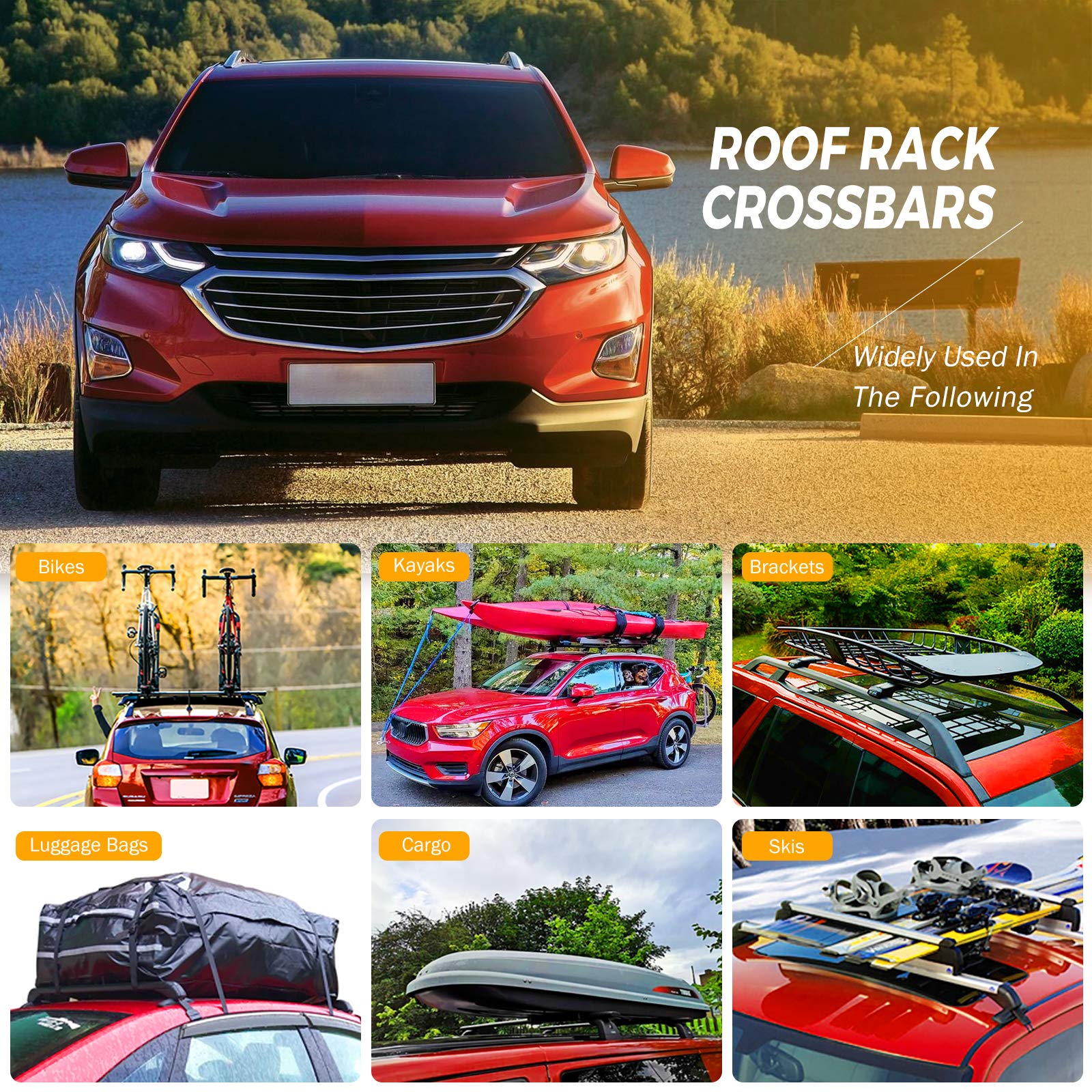 ALAVENTE Roof Rack Cross Bars for Chevrolet Chevy Equinox/GMC Terrain