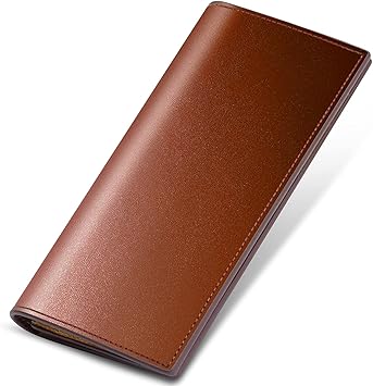 Amazon 財布 メンズ 長財布 本革 栃木レザー 男性 さいふ 折りたたみ Ykkファスナー 小銭入れ 大容量 薄型 二つ折り サイフ ブラウン 財布