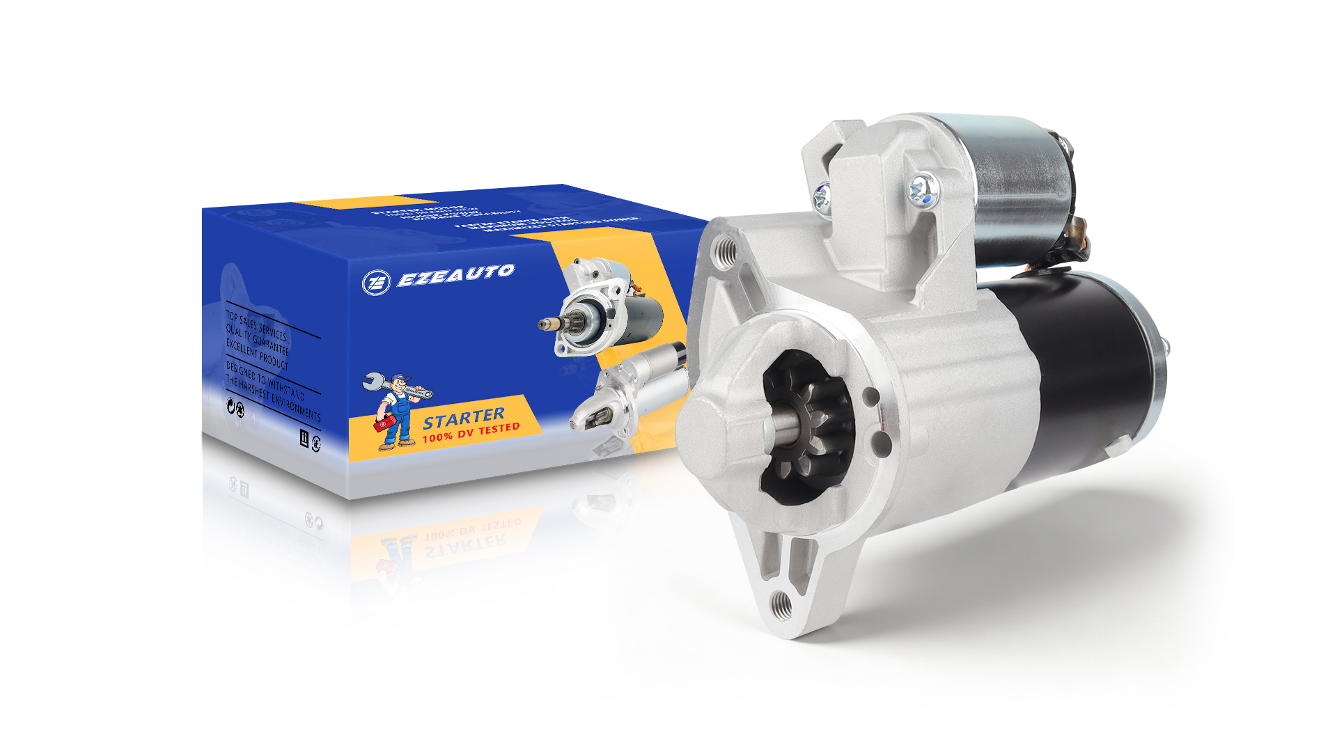 Image of Ezexpreze 19133 New Starter Compatible with Dodge Nitro 3.7L 2010 2011 Compatible with Jeep Liberty 3.7L V6 2010 2011 2012 10 11 12 04801854AA 4801854AA M000T32972 M000T32972ZC SMT0431 41048191