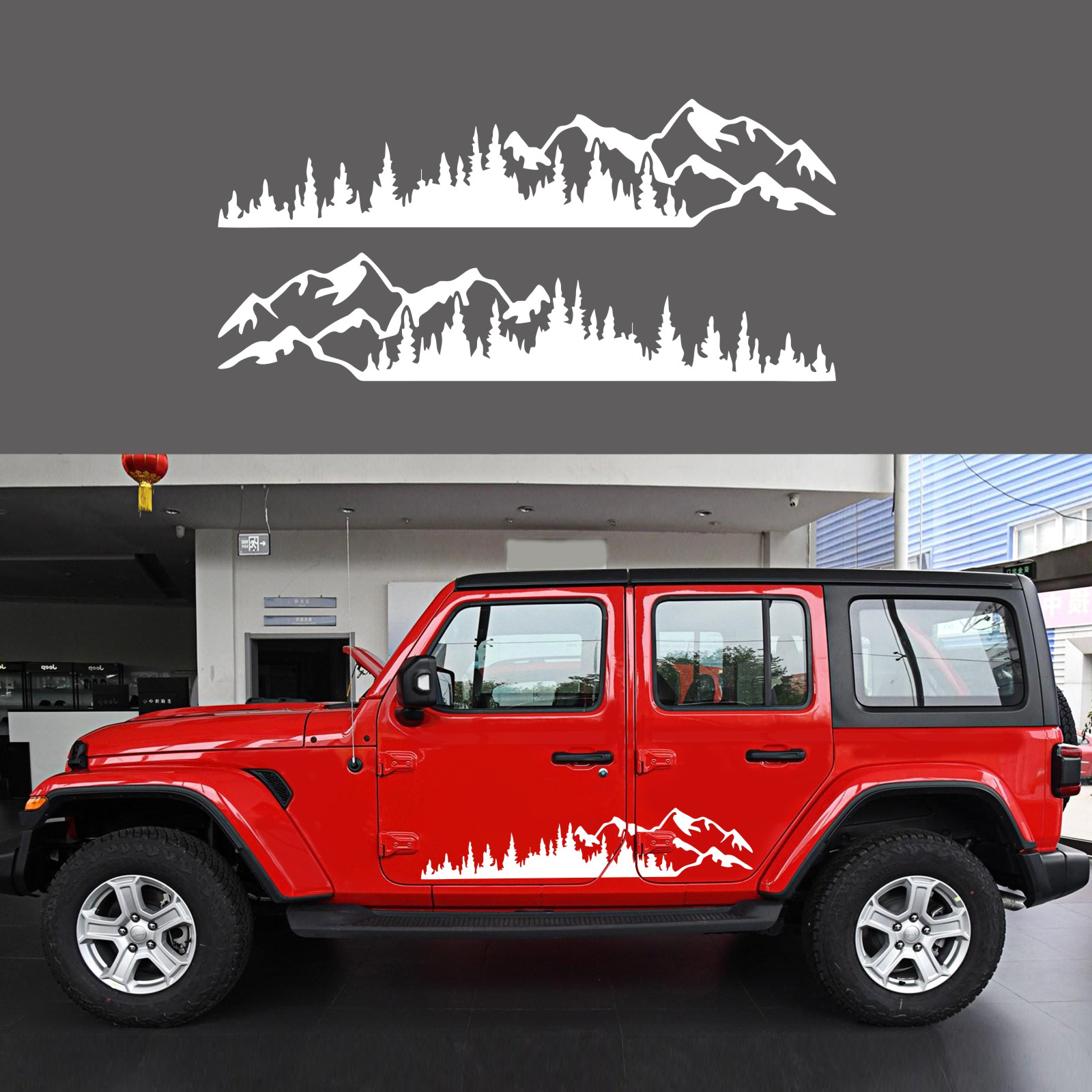 Racing Gear Sticker Sticker for Auto Body Side Grote Auto Stickers, Bergen Auto Decals for Mannen