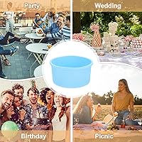 Vista 5 de Juego de 6 moldes de silicona para hornear, moldes pequeños para cupcakes grandes, moldes para tartas, fáciles de manejar, ahorro de espacio