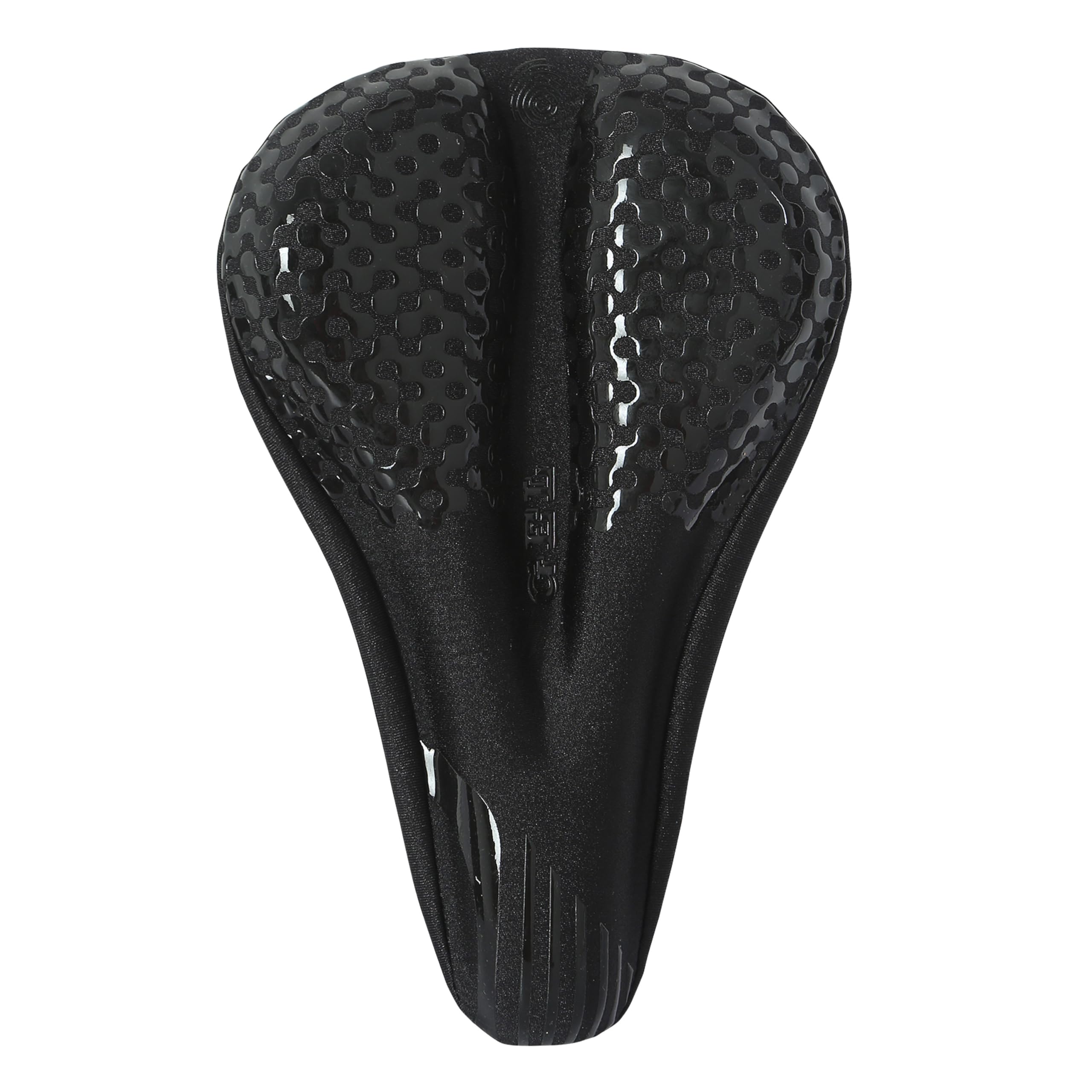 FABSPORTS Bike/Bicycle Seat Cover with Thick Soft Padded Gel & Memory Foam for Endurance and Long Rides for Cycling, Spinning Class, Exercise Bike etc | Cameo Black & Red 1
