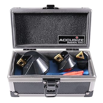 Accusize Industrial Tools, 1/4'', 1/2'' and 1-1/4'' 82 Degree Indexable Carbide Countersinks, 0046-0982