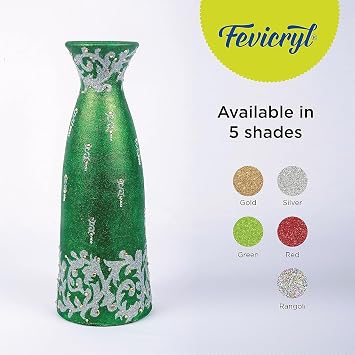Fevicryl 3D Outliners Glitter Fabric & Multi-Surface Set of 5 Shades